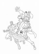 Avengers Coloring Superheroes Drawing Kb Poster sketch template