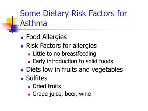 ppt nutrition and asthma powerpoint presentation free download id