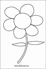 Flower Template Printable Templates Colour Petal Crafts Paper Printables Pages Flowers Patterns Kids Preschool Pattern Au Cliparts Daycare Search Results sketch template