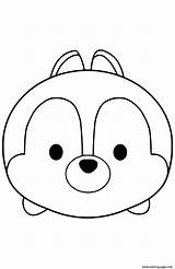 Tsum Coloring Pages Disney Chip Printable Color Getdrawings Drawing Print Kids sketch template