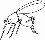 Coloring Insect Pages Mosquito Color Printable Insects Animal Kids sketch template