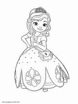 Sofia Coloring Pages First Print Printable Disney Princess Girls Girl Look Other sketch template