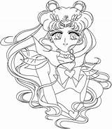 Sailor Moon Coloring Pages Printable Kids Book Print Coloring4free Bestcoloringpagesforkids Crystal Hair Beautiful Sailormoon Anime Chibiusa Stars Sheets Getdrawings Drawing sketch template
