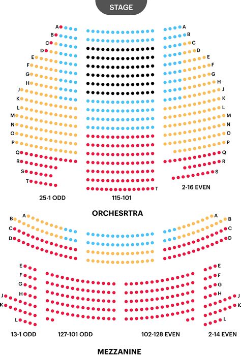 guide  broadway theater seating charts