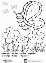 Spring Number Color Kids Worksheet Easy Numbers Pdf Preschoolplanet Salvato Da Print sketch template