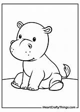 Animal Hippo Iheartcraftythings sketch template