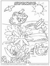 Spring Coloring Sheet Template Drawing Education Worksheets Students Search Getdrawings Celebrates Arrival Enjoy Which Will Educationworld sketch template