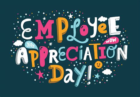 national employee appreciation day vector illustration   vector art stock