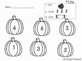 Count Pumpkins Roll Color Preview sketch template