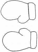 Mitten Mittens Template Pattern Coloring Outline Pages Christmas Winter Crafts Templates Drawing Kids Printable Clipart Printables Clip Cliparts January Preschool sketch template