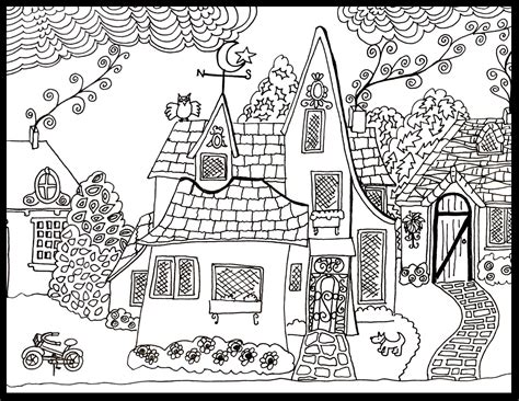 whimsical neighbors coloring pages coloring books zentangle art