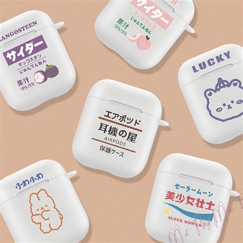 original cute japanese style silicone airpods pro case etsy