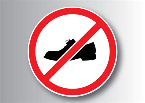 shoes sign  vector