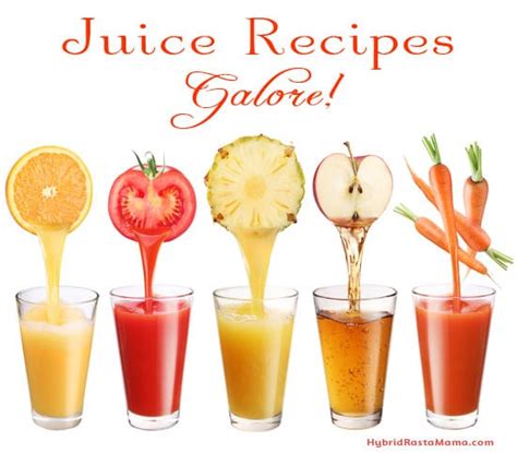 juice recipes galore  hybrid rasta mama