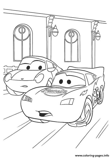 cars  mcqueen  sally  disney coloring page printable