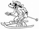 Disney Coloring Goofy Pages Skiing Vector Clipart Drawing Ski Ai Color Print Wallpaper Colour Kids Uidownload Tags Popular Clipground Recommended sketch template