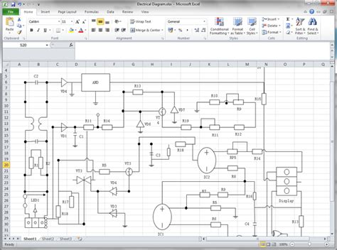 electrical wiring diagram template excel auto wiring diagram