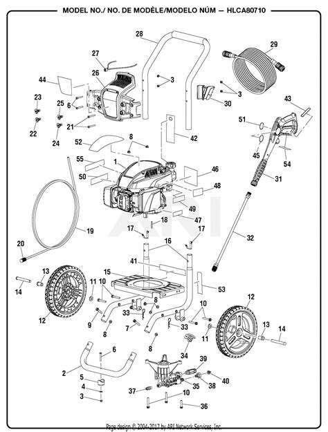 pressure washer parts diagram heat exchanger spare parts