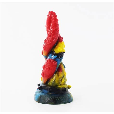 silicone penis dragon dildooctopus tentacle anal plug monster suction