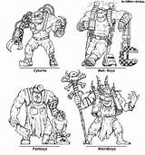 Warhammer 40k Orks Coloring Skull Choose Board Memes Gray sketch template