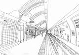Bahn Londoner Stift Tinte sketch template