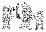 Jake Neverland Pirates Coloring Pages Drawing Izzy Getcolorings Pirate Getdrawings Paintingvalley sketch template