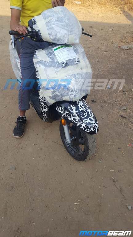 honda activa  spotted testing  india    time