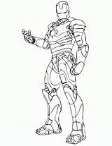 Coloring Ironman Pages Print sketch template