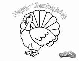 Pages Coloring Turkey Hand Getcolorings Thanksgiving Simple sketch template