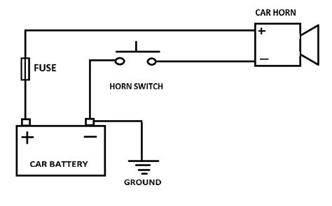 horn relay simple wiring  horn diagram  relay   car  xxx hot girl