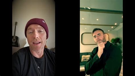 gary barlow and ronan keating do instagram duet metro video