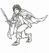 Hobbit Frodo Bilbo Ringe Herr Baggins Bestcoloringpagesforkids sketch template