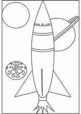 Coloriage Fusee Planetes Fusée Colorier Imprimer Hugolescargot Weltall Spatiaux Vaisseaux Espace Ausmalbilde Shuttle Dibujar Raket L1 sketch template