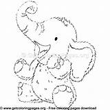 Coloring Pages Elephant Baby Girl Choose Board sketch template