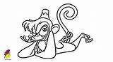 Aladdin Drawing Monkey Clipart Genie Abu Draw Drawings Aladin Getdrawings Kids Paintingvalley sketch template