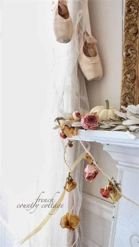 dried flower garland~ diy french country cottage