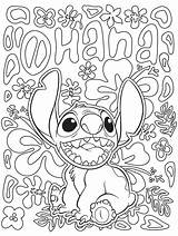 Coloring Disney Pages Adults Stitch Kids sketch template