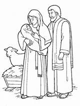 Nativity sketch template