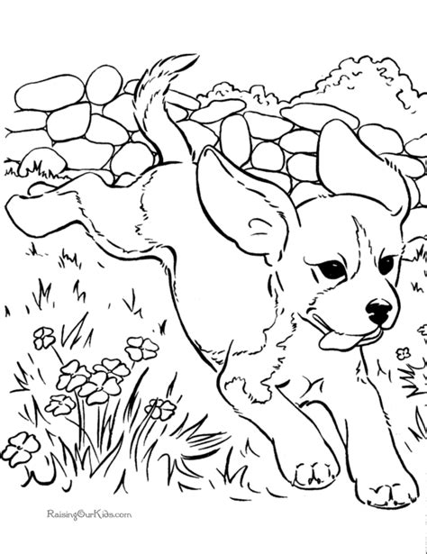 printable dogs coloring pages