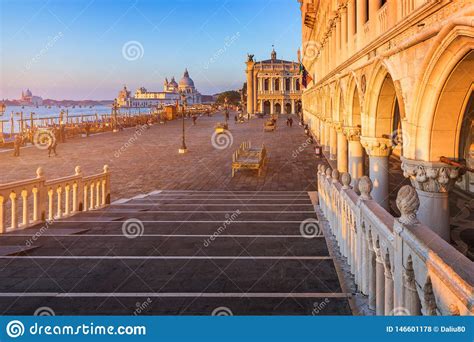 San Marco Square With Campanile And Saint Mark`s Basilica