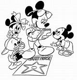 Mickey Mouse Coloring Clubhouse Pages Toodles Printable Star Template Rocks Party Famous sketch template