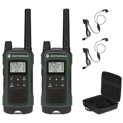 motorola talkabout  frsgmrs   radios   mile range  noaa notifications  green