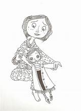 Coraline Coloring Pages Jones Burton Tim Adults Caroline Tad Drawings Drawing Other Mother Sheets Character Colouring sketch template
