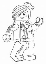 Lego Movie Coloring Pages Wyldstyle sketch template
