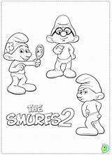 Coloring Smurfs Pages Clumsy Template sketch template