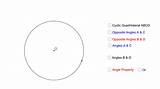 Geogebra Angles Formular Cyclic Supplementary Opposite Quadrilateral sketch template