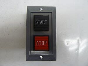 square  bg start stop push button station  ebay