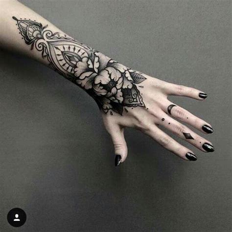 feminine sleeve hand tattoos mandala hand tattoos tattoos