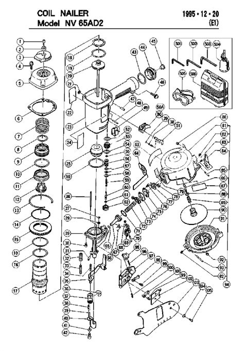 buy hitachi nvad replacement tool parts hitachi nvad diagram