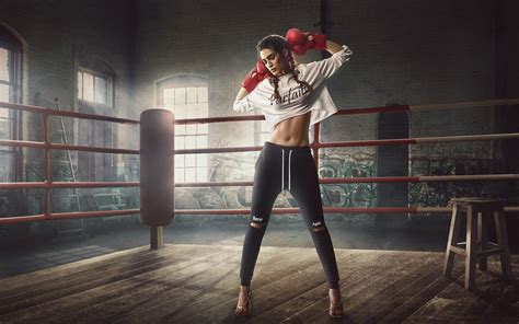 download wallpapers kriti sanon indian fashion model boxing ring boxing indian actress
